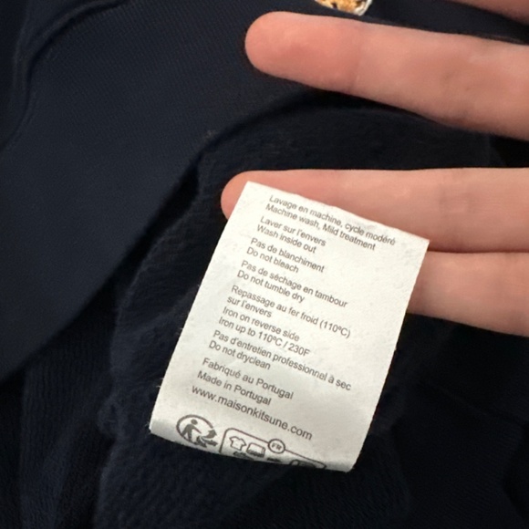 Maison Kitsuné Navy Sweatshirt - Picture 5 of 5